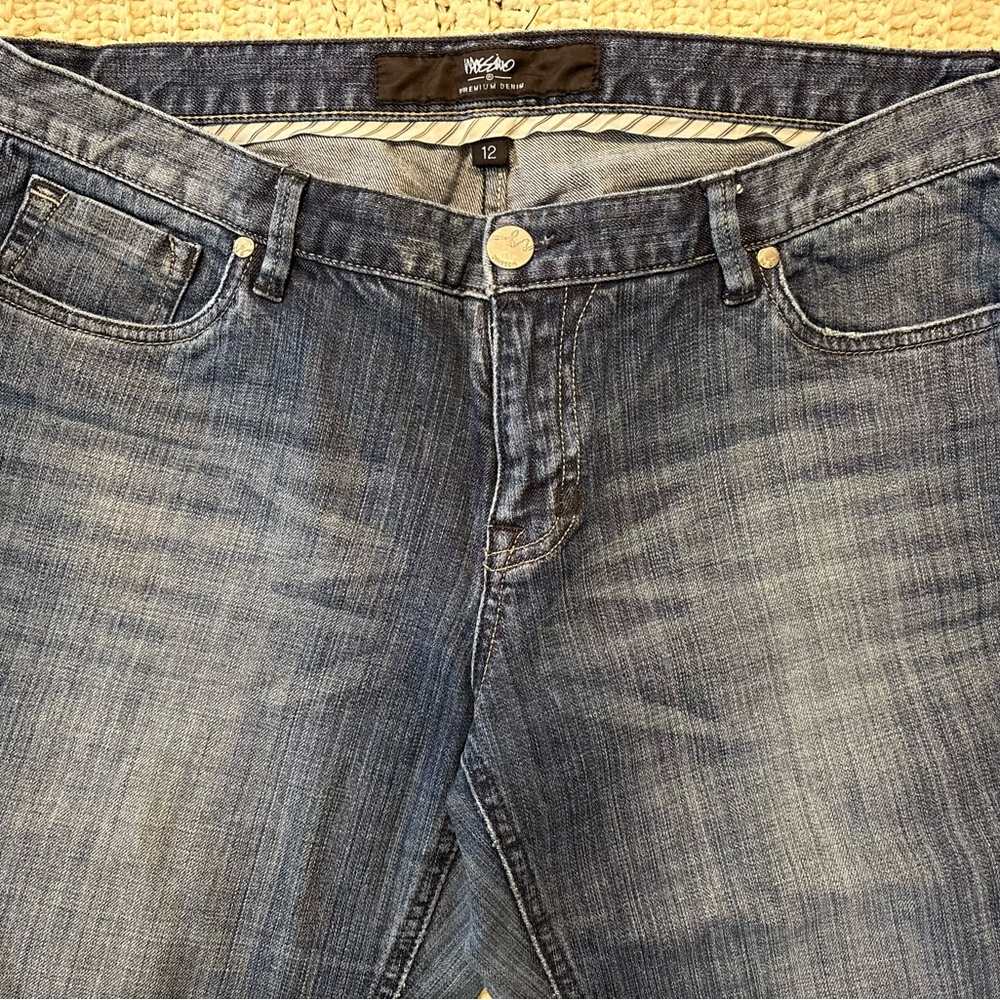 Vintage Mossimo Premium Jeans Women's Sz. 12 Blue Bootcut Cotton Blend Denim - Picture 5 of 10